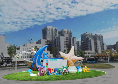 珠海垃圾分类雕塑